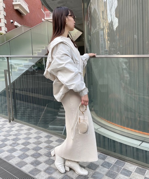 one after another NICE CLAUP（ワンアフターアナザーナイスクラップ）の「ユーティリティマウンテンパーカー（マウンテンパーカー・レディース・アイボリー/ブラック/サックスブルー/ラベンダー・FREE）」の15枚目の写真