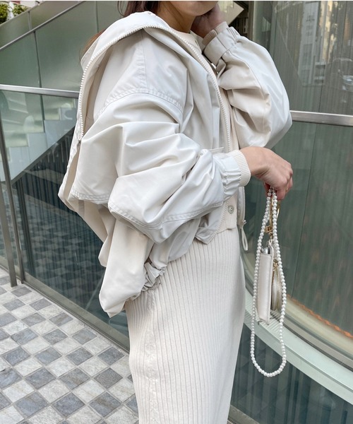 one after another NICE CLAUP（ワンアフターアナザーナイスクラップ）の「ユーティリティマウンテンパーカー（マウンテンパーカー・レディース・アイボリー/ブラック/サックスブルー/ラベンダー・FREE）」の14枚目の写真