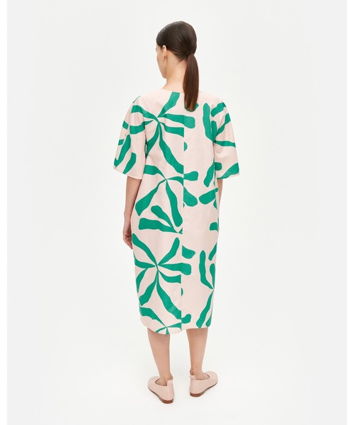 marimekko マリメッコ JANETT ワンピース M/グリーン コットン marimekko マリメッコ JANETT ワンピース M/グリーン コットン