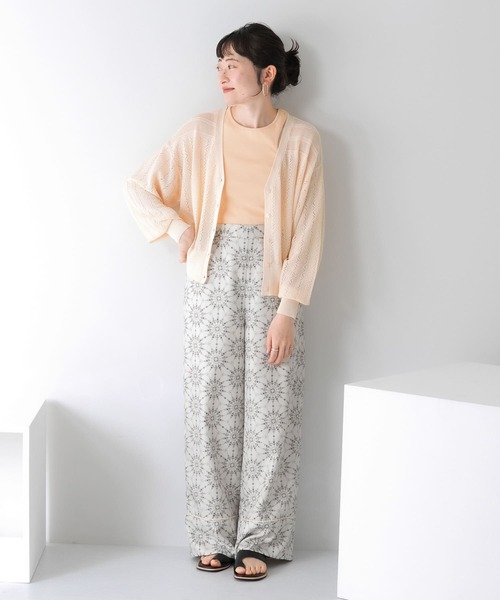 KBF（ケイビーエフ）の「プリントイージーパンツ（その他パンツ・レディース・ベージュ/ブルー/ネイビー・ONE）」の4枚目の写真