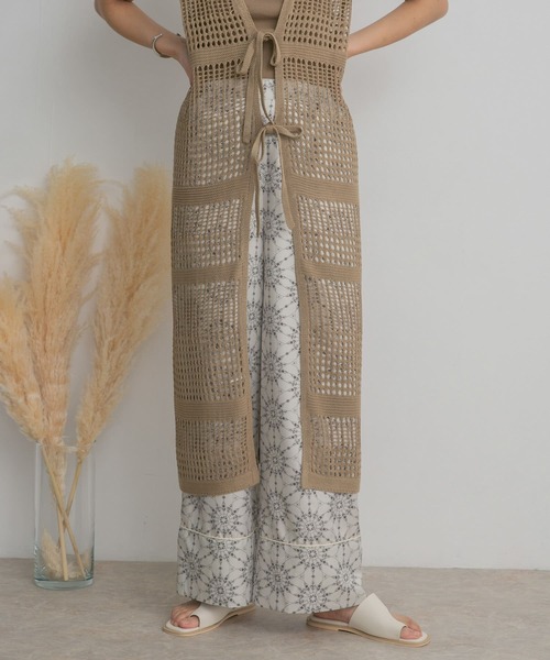 KBF（ケイビーエフ）の「プリントイージーパンツ（その他パンツ・レディース・ベージュ/ブルー/ネイビー・ONE）」の21枚目の写真