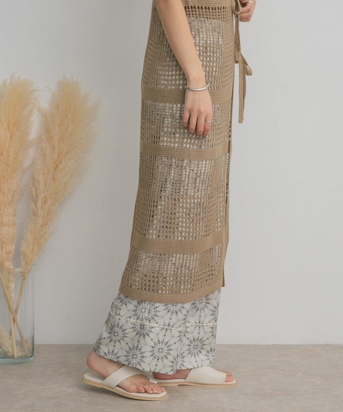 KBF（ケイビーエフ）の「プリントイージーパンツ（その他パンツ・レディース・ベージュ/ブルー/ネイビー・ONE）」の8枚目の写真