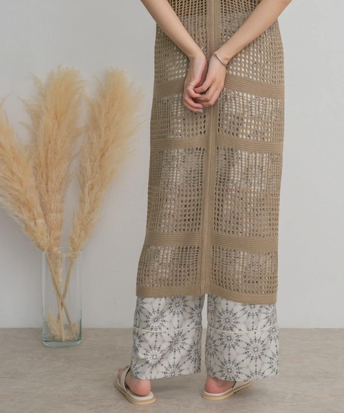 KBF（ケイビーエフ）の「プリントイージーパンツ（その他パンツ・レディース・ベージュ/ブルー/ネイビー・ONE）」の12枚目の写真