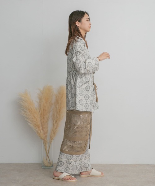 KBF（ケイビーエフ）の「プリントイージーパンツ（その他パンツ・レディース・ベージュ/ブルー/ネイビー・ONE）」の5枚目の写真