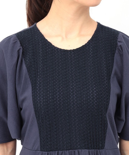 チチカカ（チチカカ）の「クロシェヨークワンピース（ワンピース・レディース・ネイビー/ブラウン/レッド・FREE）」の13枚目の写真