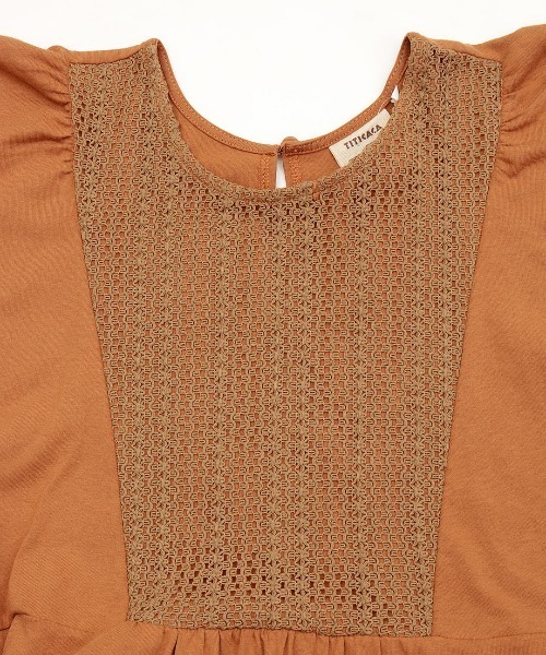 チチカカ（チチカカ）の「クロシェヨークワンピース（ワンピース・レディース・ネイビー/ブラウン/レッド・FREE）」の16枚目の写真