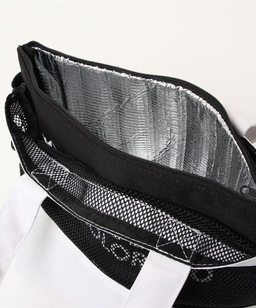 CAMP7（キャンプセブン）の「【CAMP7】保冷ポーチ付きミニトート（トートバッグ・レディース・ブラック/ホワイト・フリー）」の7枚目の写真