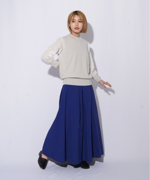 LADY LUCK LUCA(レディラックルカ)の「LC/LLL 14G袖ストライプ プルオーバー(Tシャツ/カットソー・レディース・ライトグレー/ブラック/ベージュ・FREE)」の19枚目の写真