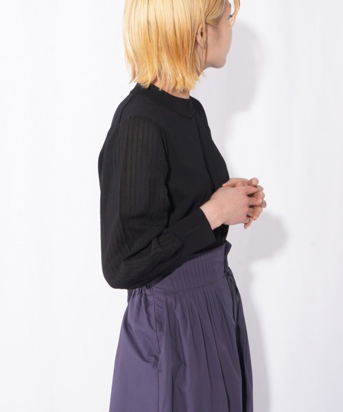 LADY LUCK LUCA(レディラックルカ)の「LC/LLL 14G袖ストライプ プルオーバー(Tシャツ/カットソー・レディース・ライトグレー/ブラック/ベージュ・FREE)」の22枚目の写真