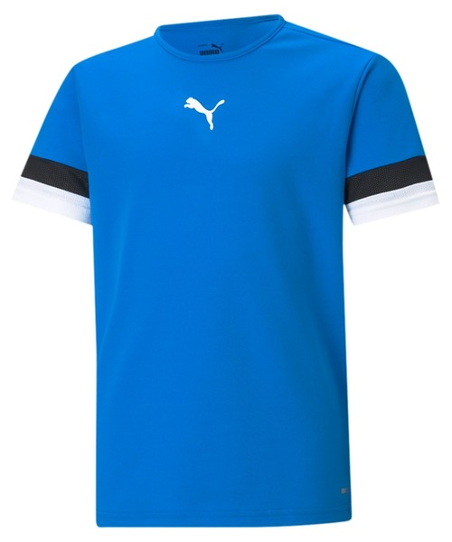PUMA（プーマ）の「PUMA プーマ キッズ サッカー TEAMRISE ゲームシャツ JR 120-160cm（Tシャツ/カットソー・キッズ・ブラック/ライトブルー/ブルー・140/120/130/160/150）」の3枚目の写真