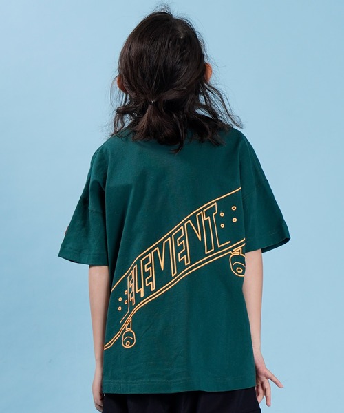 ELEMENT（エレメント）の「ELEMENT/エレメント キッズ ワイドシルエット Tシャツ BC025-245（Tシャツ/カットソー・キッズ・グレー/グリーン/ブラック・140cm/150cm/160cm/130cm）」の3枚目の写真