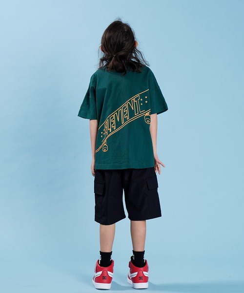ELEMENT（エレメント）の「ELEMENT/エレメント キッズ ワイドシルエット Tシャツ BC025-245（Tシャツ/カットソー・キッズ・グレー/グリーン/ブラック・140cm/150cm/160cm/130cm）」の12枚目の写真