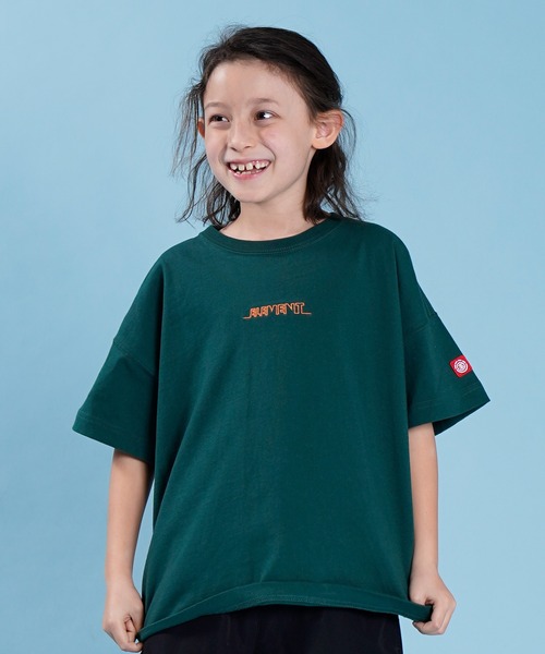 ELEMENT（エレメント）の「ELEMENT/エレメント キッズ ワイドシルエット Tシャツ BC025-245（Tシャツ/カットソー・キッズ・グレー/グリーン/ブラック・140cm/150cm/160cm/130cm）」の13枚目の写真