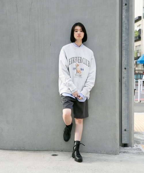 VIVASTUDIO（ビバスタジオ）の「【UNISEX】vivastudio／RETRIEVER プルオーバー  2277080（スウェット・レディース・ライトグレー/ネイビー・MEDIUM/LARGE/SMALL/X-LARGE）」の15枚目の写真