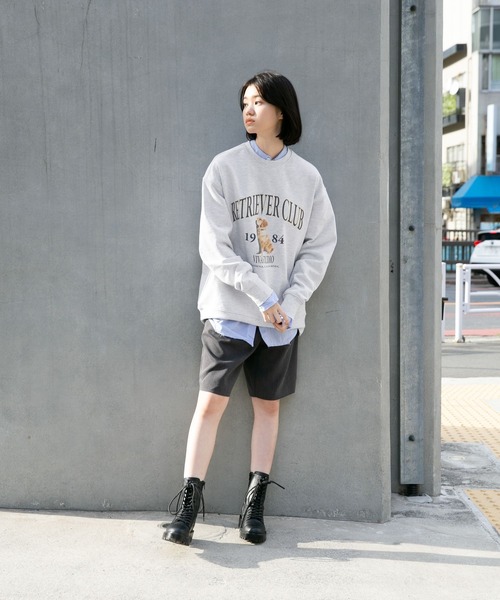 VIVASTUDIO（ビバスタジオ）の「【UNISEX】vivastudio／RETRIEVER プルオーバー  2277080（スウェット・レディース・ライトグレー/ネイビー・MEDIUM/LARGE/SMALL/X-LARGE）」の16枚目の写真