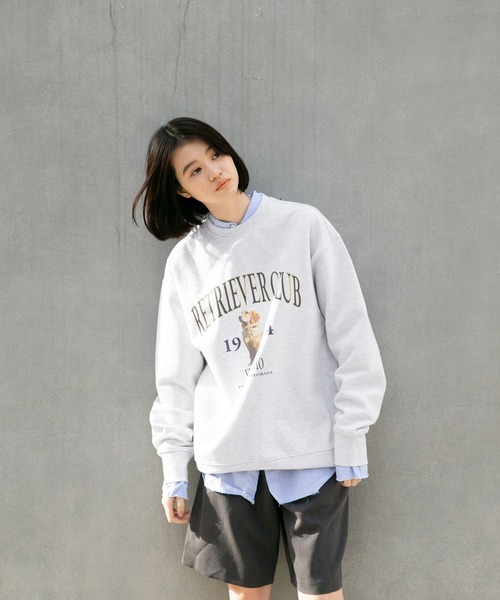VIVASTUDIO（ビバスタジオ）の「【UNISEX】vivastudio／RETRIEVER プルオーバー  2277080（スウェット・レディース・ライトグレー/ネイビー・MEDIUM/LARGE/SMALL/X-LARGE）」の18枚目の写真