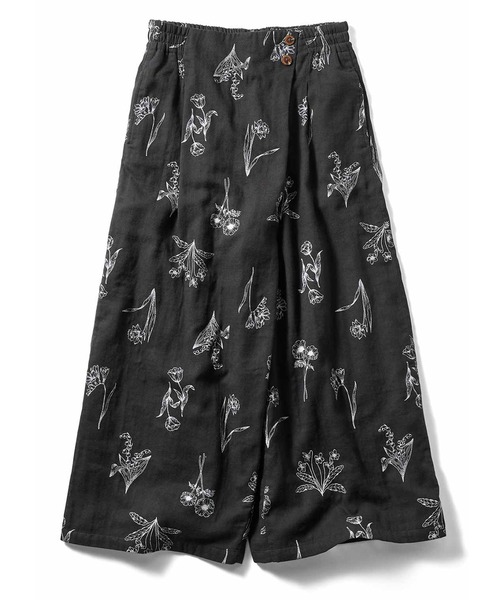 Live in comfort（リブインコンフォート）の「リブ　イン　コンフォート　ダブルガーゼが軽やかなはき心地　前重なりパンツ（その他パンツ・レディース・ライトグレー/イエロー/ブラウン/ホワイト×グレー/ブルー系その他/グリーン/ブラック系その他/オレンジ/ロイヤルブルー/ピンク系その他/ブラック/サックスブルー/グレー系その他/パープル/グリーン系その他/ライトピンク/カーキ/チャコールグレー/杢グレー/レッド/グレー/キャメル/ブラック×ホワイト/ホワイト×ブルー・MEDIUM/XX-LARGE/LARGE/X-LARGE/XXX-LARGE/SMALL）」の5枚目の写真