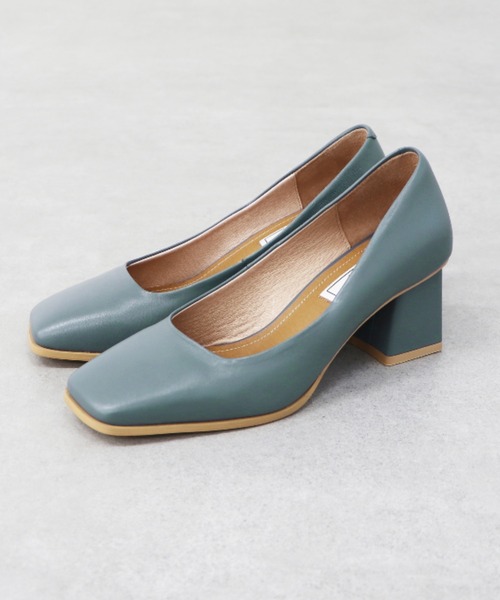 【限定値下げ❗️】NICALニカル スクエアトゥチャンキーヒールパンプス 24.5 人気 商品 通販ファッション - 【限定値下！】NICAL ニカル