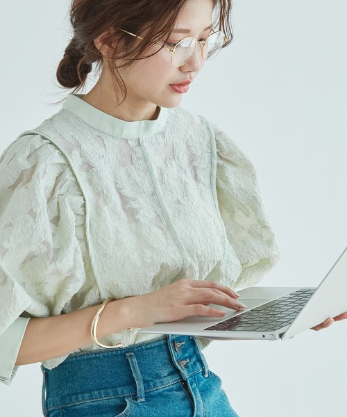 VIS(ビス)の「【ブルーライトカット・曇り止め加工】メタルフレームファッショングラス(メガネ・レディース・ブラック/ゴールド/シルバー・FREE)」の15枚目の写真