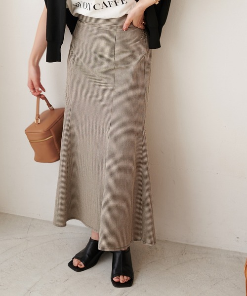 DISCOAT（ディスコート）の「ギンガムマーメイドスカート（スカート・レディース・ブラック・SMALL/MEDIUM/LARGE）」の6枚目の写真