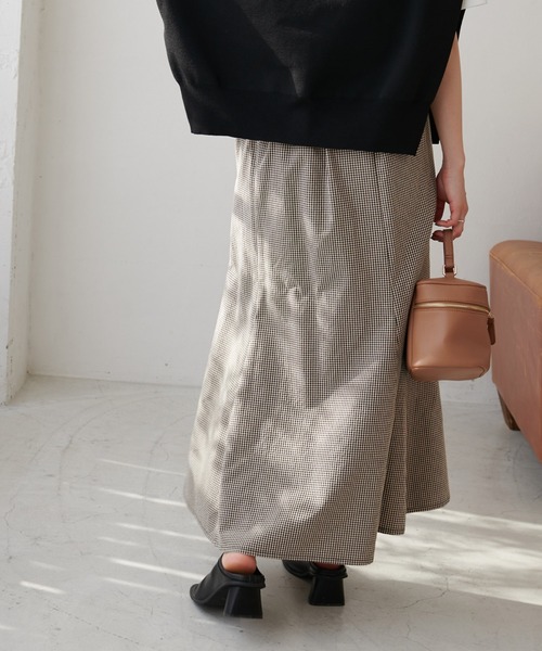 DISCOAT（ディスコート）の「ギンガムマーメイドスカート（スカート・レディース・ブラック・SMALL/MEDIUM/LARGE）」の5枚目の写真
