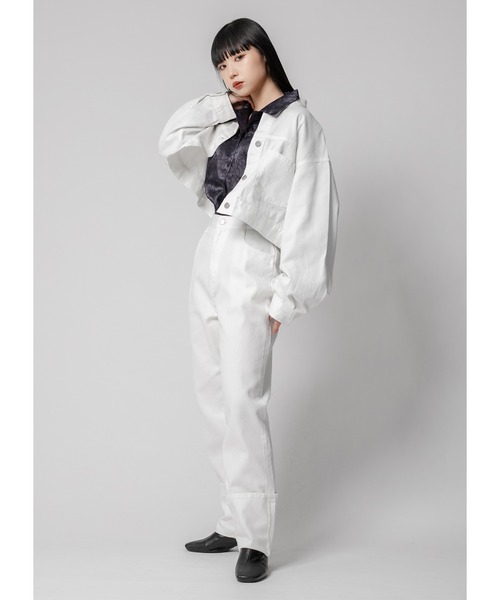 Adoon plain（アドーンプレーン）の「ロールアップデニム（デニムパンツ・レディース・ダークインディゴブルー/ブラック/ホワイト・MEDIUM/LARGE）」の11枚目の写真