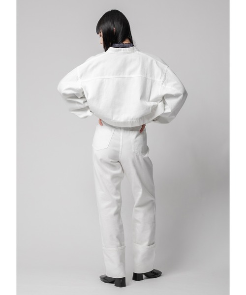 Adoon plain（アドーンプレーン）の「ロールアップデニム（デニムパンツ・レディース・ダークインディゴブルー/ブラック/ホワイト・MEDIUM/LARGE）」の12枚目の写真