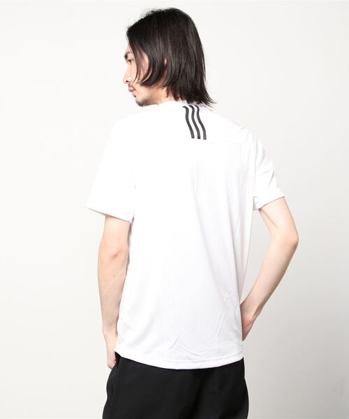 adidas(アディダス)の「アディダス adidas PRIMEBLUE デザインド トゥ ムーブ スポーツ 3ストライプス 半袖Tシャツ(Tシャツ/カットソー・メンズ・ネイビー/ブラック/ホワイト・3L/L/LL/M/S)」の7枚目の写真