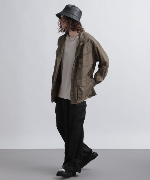 HARE（ハレ）の「ユルノースリーブカット(HARE)（Tシャツ/カットソー・メンズ・ブラック/グレー/ライトブラウン/ブルー/パープル/グレー系その他・FREE）」の9枚目の写真