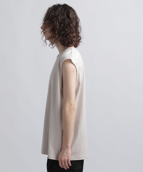 HARE（ハレ）の「ユルノースリーブカット(HARE)（Tシャツ/カットソー・メンズ・ブラック/グレー/ライトブラウン/ブルー/パープル/グレー系その他・FREE）」の17枚目の写真