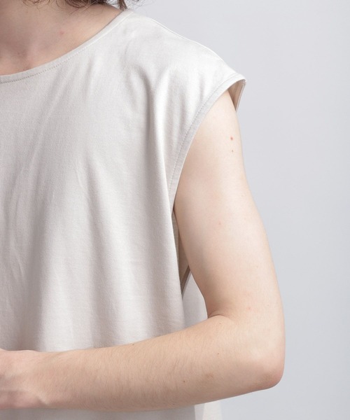 HARE（ハレ）の「ユルノースリーブカット(HARE)（Tシャツ/カットソー・メンズ・ブラック/グレー/ライトブラウン/ブルー/パープル/グレー系その他・FREE）」の20枚目の写真