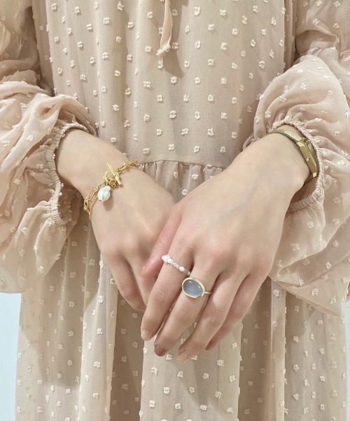 flower（フラワー）の「エンジェルビーズリング（リング・レディース・ホワイト・FREE）」の6枚目の写真