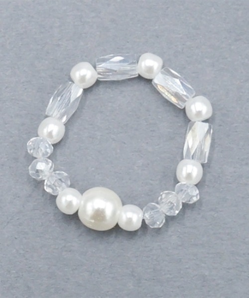 flower（フラワー）の「エンジェルビーズリング（リング・レディース・ホワイト・FREE）」の7枚目の写真