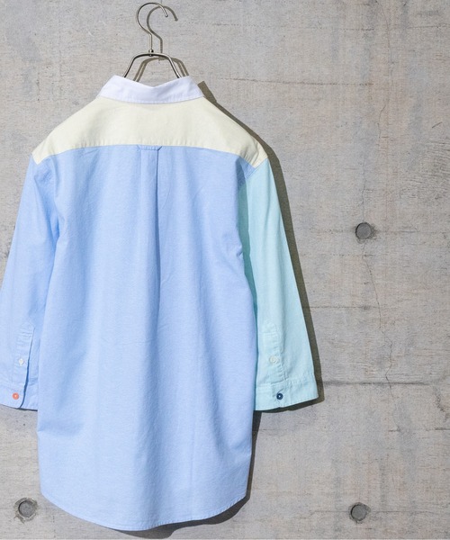 Candy Fantasy(キャンディーファンタジー)の「【a】オックスカラーボタンアニマル刺繍七分袖レギュラーシャツ(シャツ/ブラウス・メンズ・ホワイト/サックスブルー/イエロー/マルチ/ネイビー/ライトグリーン・MEDIUM/LARGE/X-LARGE)」の16枚目の写真
