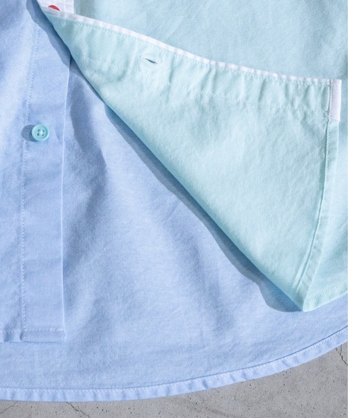 Candy Fantasy(キャンディーファンタジー)の「【a】オックスカラーボタンアニマル刺繍七分袖レギュラーシャツ(シャツ/ブラウス・メンズ・ホワイト/サックスブルー/イエロー/マルチ/ネイビー/ライトグリーン・MEDIUM/LARGE/X-LARGE)」の19枚目の写真