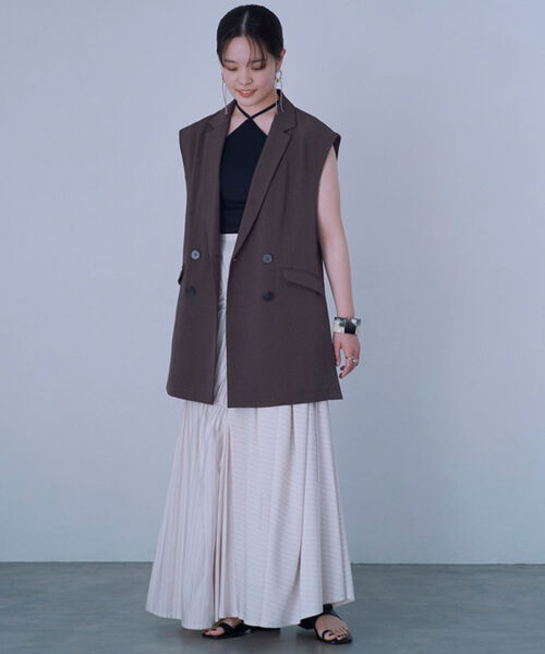 Ray BEAMS（レイビームス）の「Ray BEAMS / ホルターネック カップ付き キャミソール（キャミソール・レディース・ブラック/イエロー/レッド・ONE SIZE）」の4枚目の写真