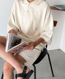 choice_cnl(チョイス) 刺繍オーバーサイズポロシャツ