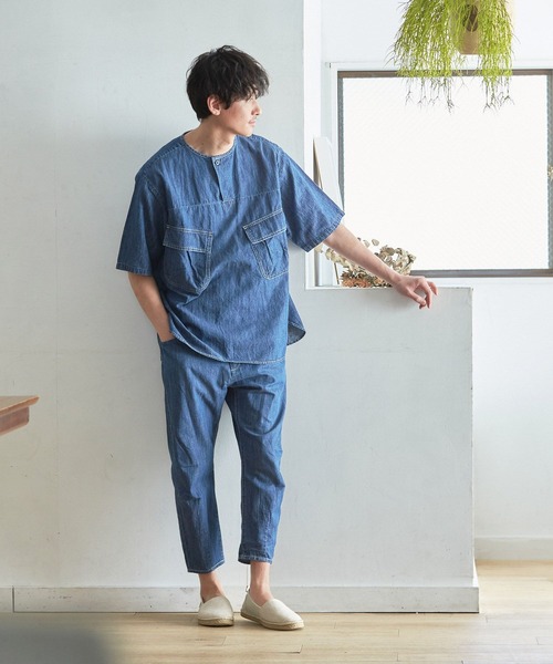 GLOBAL WORK（グローバルワーク）の「KATOデザインクライムパンツ/273163（デニムパンツ・メンズ・ダークブルー/ブルー・LARGE/MEDIUM/SMALL）」の12枚目の写真