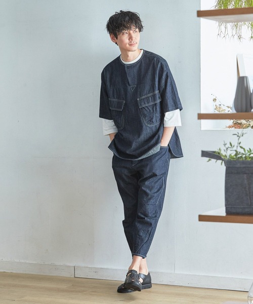 GLOBAL WORK（グローバルワーク）の「KATOデザインクライムパンツ/273163（デニムパンツ・メンズ・ダークブルー/ブルー・LARGE/MEDIUM/SMALL）」の9枚目の写真