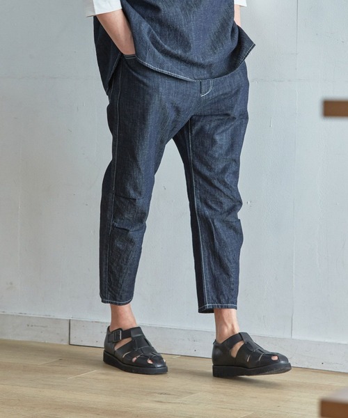 GLOBAL WORK（グローバルワーク）の「KATOデザインクライムパンツ/273163（デニムパンツ・メンズ・ダークブルー/ブルー・LARGE/MEDIUM/SMALL）」の3枚目の写真