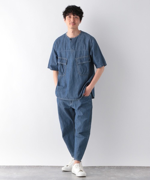 GLOBAL WORK（グローバルワーク）の「KATOデザインクライムパンツ/273163（デニムパンツ・メンズ・ダークブルー/ブルー・LARGE/MEDIUM/SMALL）」の15枚目の写真