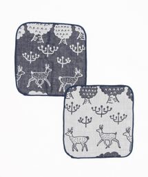 FACTRUTH（ファクトラス）の「FACTRUTH #FT22SS-002 ジャガード オーガニックmini H-towel 2pcs 15x15（ハンカチ/ハンドタオル）」