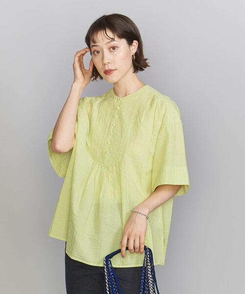 BEAUTY&YOUTH UNITED ARROWS - Beauty&youth 5部袖ブラウス BEAUTY&YOUTH UNITED ARROWS（ビューティーアンドユース