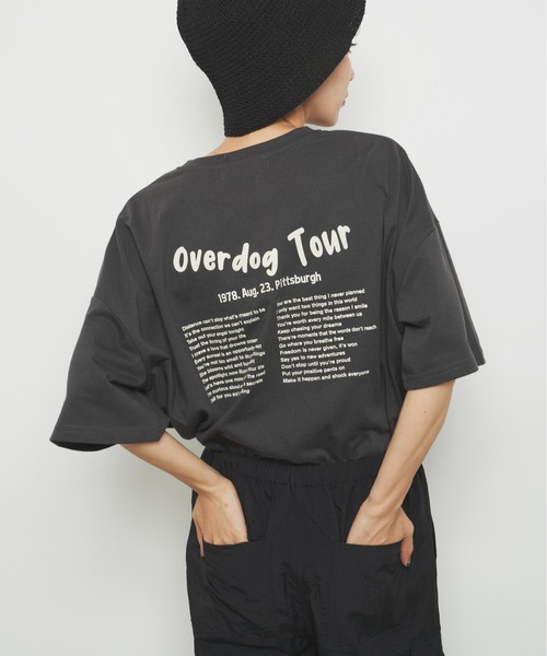 Auntie Rosa Holiday(アンティローザホリデー)の「オーバーサイズツアーT(Tシャツ/カットソー・レディース・チャコールグレー/グリーン/ナチュラル・FREE)」の8枚目の写真