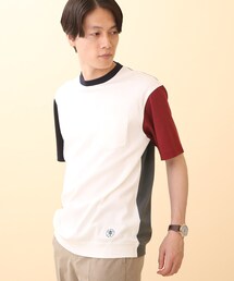 TAKEO KIKUCHI | 【Sサイズ～】フライス カラーブロッキング Tシャツ(Tシャツ/カットソー)