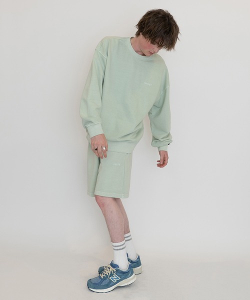 Levi's（リーバイス）の「LEVI'S(R) FRESH RED TAB スウェットショートパンツ NATURAL DYE LIME（スウェットパンツ・メンズ・グリーン・S/M/L/XL）」の3枚目の写真