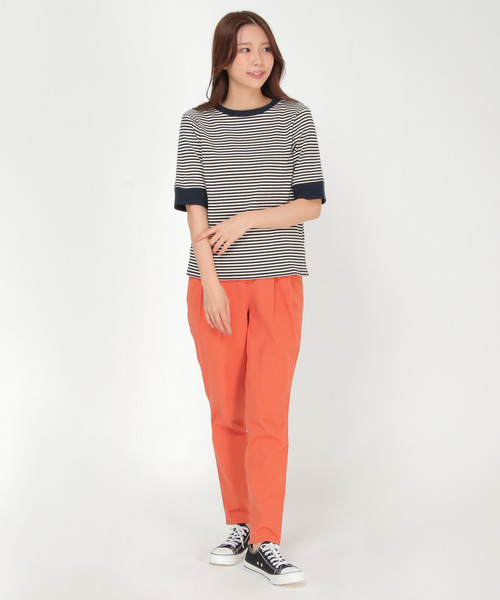 LBC（エルビーシー）の「リネンコンストレッチテーパード（その他パンツ・レディース・オレンジ/チャコールグレー/グリーン/オフホワイト・M/S/L）」の15枚目の写真