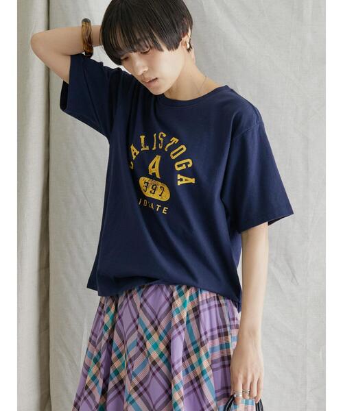 AMERICAN HOLIC(アメリカンホリック)の「バイオ加工ロゴカットプルオーバー(Tシャツ/カットソー・レディース・チャコールグレー/ネイビー/グレー系その他・L/M)」の5枚目の写真