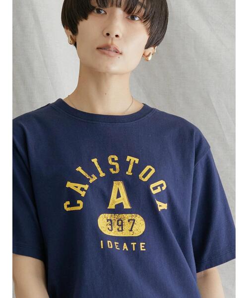AMERICAN HOLIC(アメリカンホリック)の「バイオ加工ロゴカットプルオーバー(Tシャツ/カットソー・レディース・チャコールグレー/ネイビー/グレー系その他・L/M)」の6枚目の写真