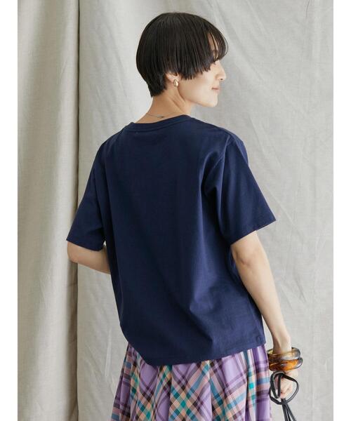 AMERICAN HOLIC(アメリカンホリック)の「バイオ加工ロゴカットプルオーバー(Tシャツ/カットソー・レディース・チャコールグレー/ネイビー/グレー系その他・L/M)」の8枚目の写真
